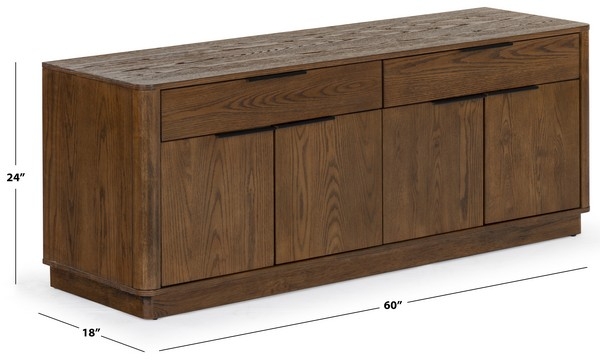 Gabrietta 2 Drawer Wood TV Stand - Image 2