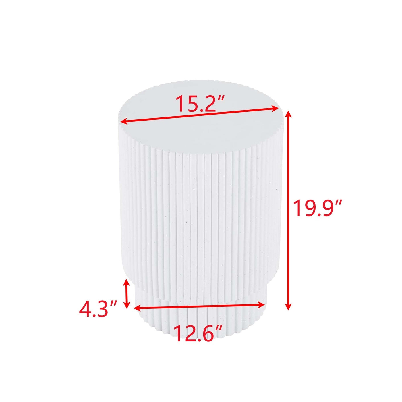 Contour & Co. | Fluted Design Side Table - Image 5