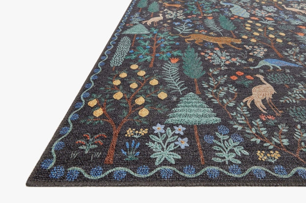 MENAGERIE MEN-02 BLACK 7'-6" x 9'-6" RUG - Image 1