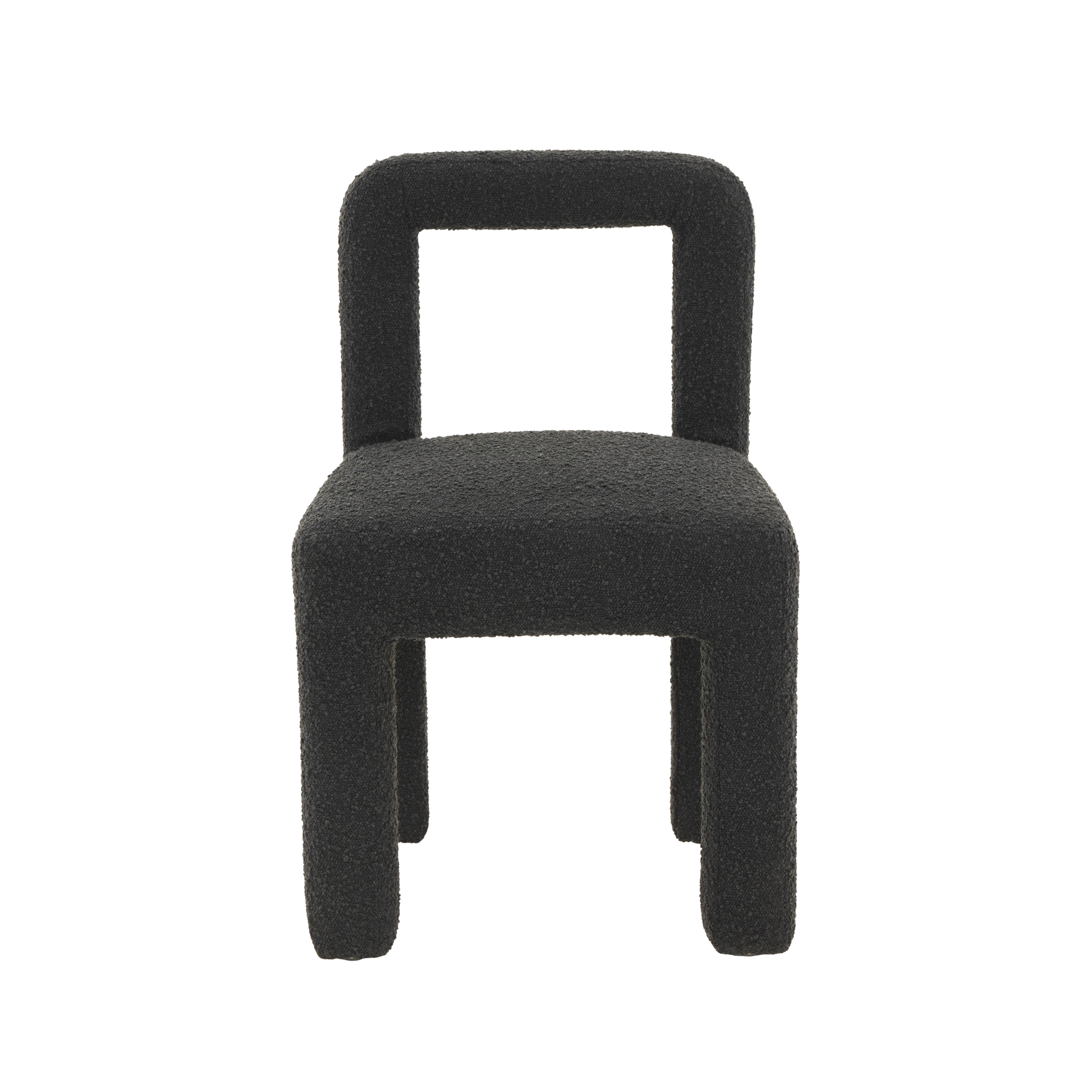 Hazel Black Boucle Dining Chair - Image 2