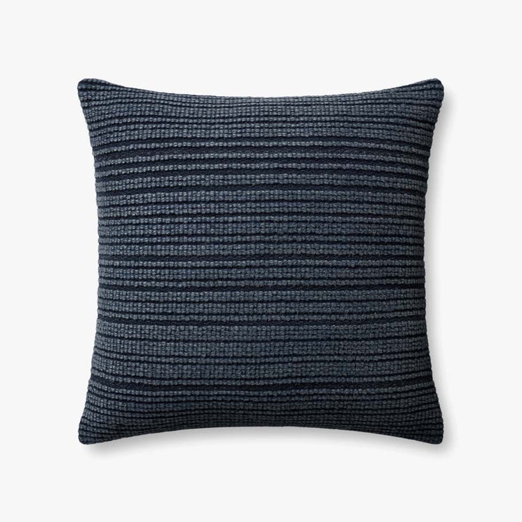 Magnolia Home by Joanna Gaines x Loloi Irene Navy 22" x 22" Pillow Cover Only - Image 0