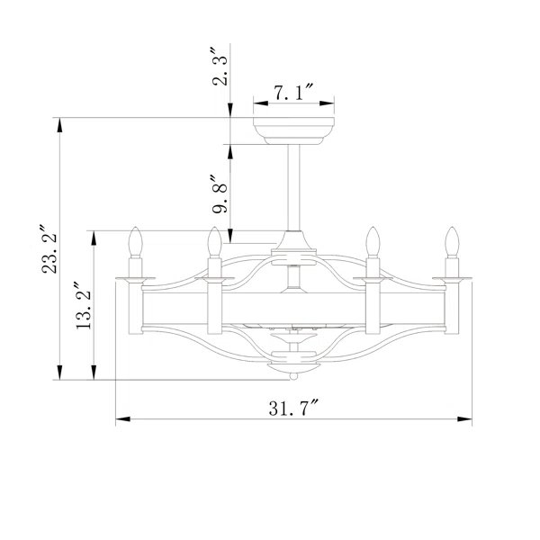 Loyka Ceiling Fan with Light Kit - Image 4