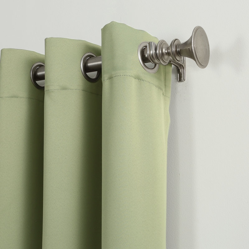 Wayfair Basics Blackout Grommet Curtain Panel / Sage Green - Image 1