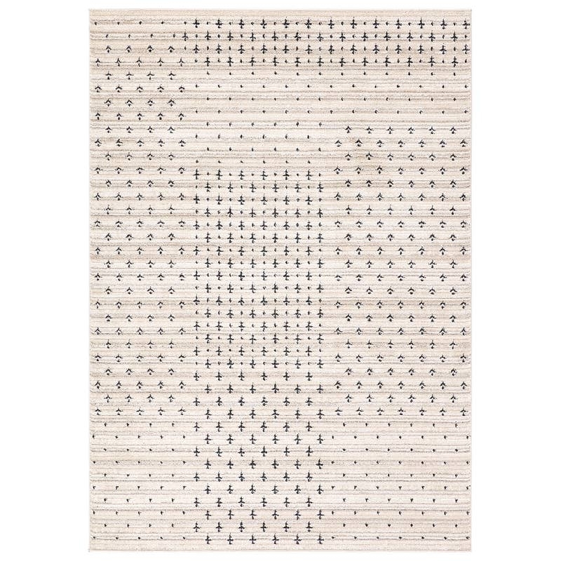 Label J Zahraa EVA06 Tribal Ivory Area Rug (8'6"x11'6") - Image 0