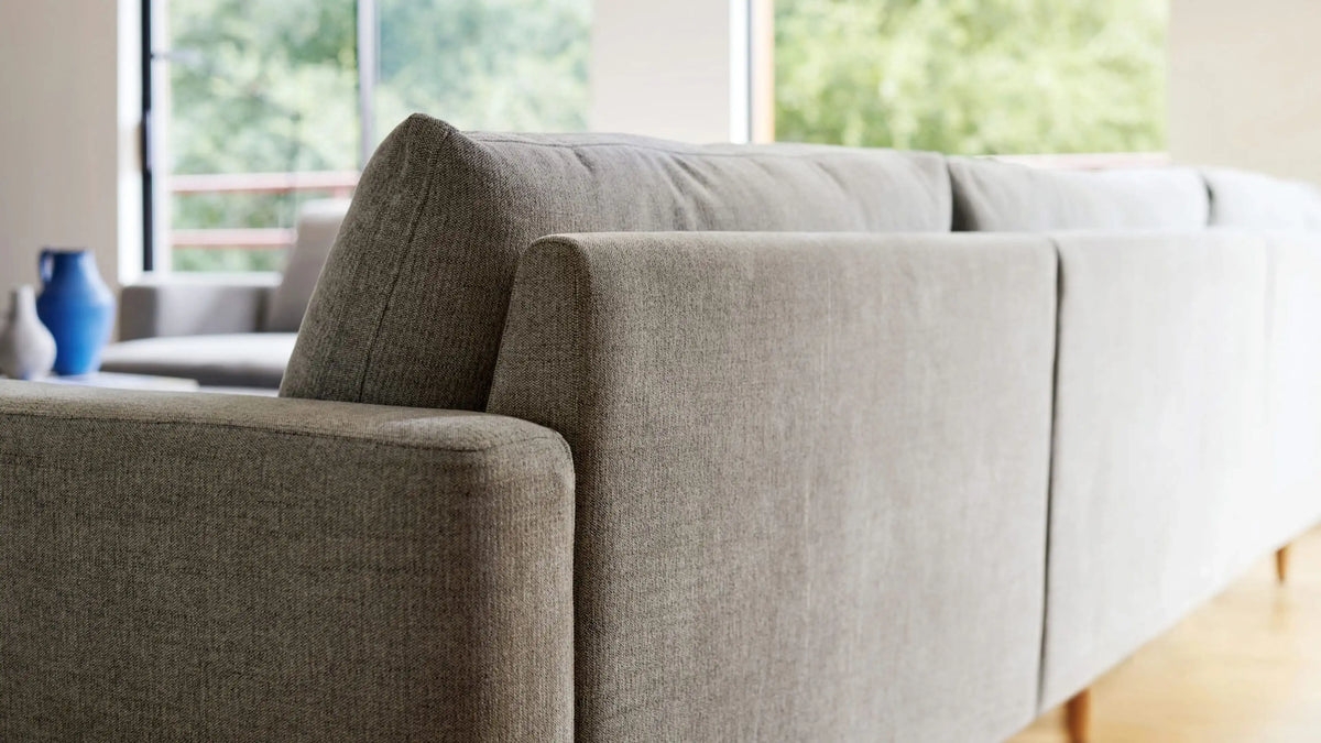 Ember Sofa - 89" / Sage - Performance Chenille / Walnut - Wood - Image 3