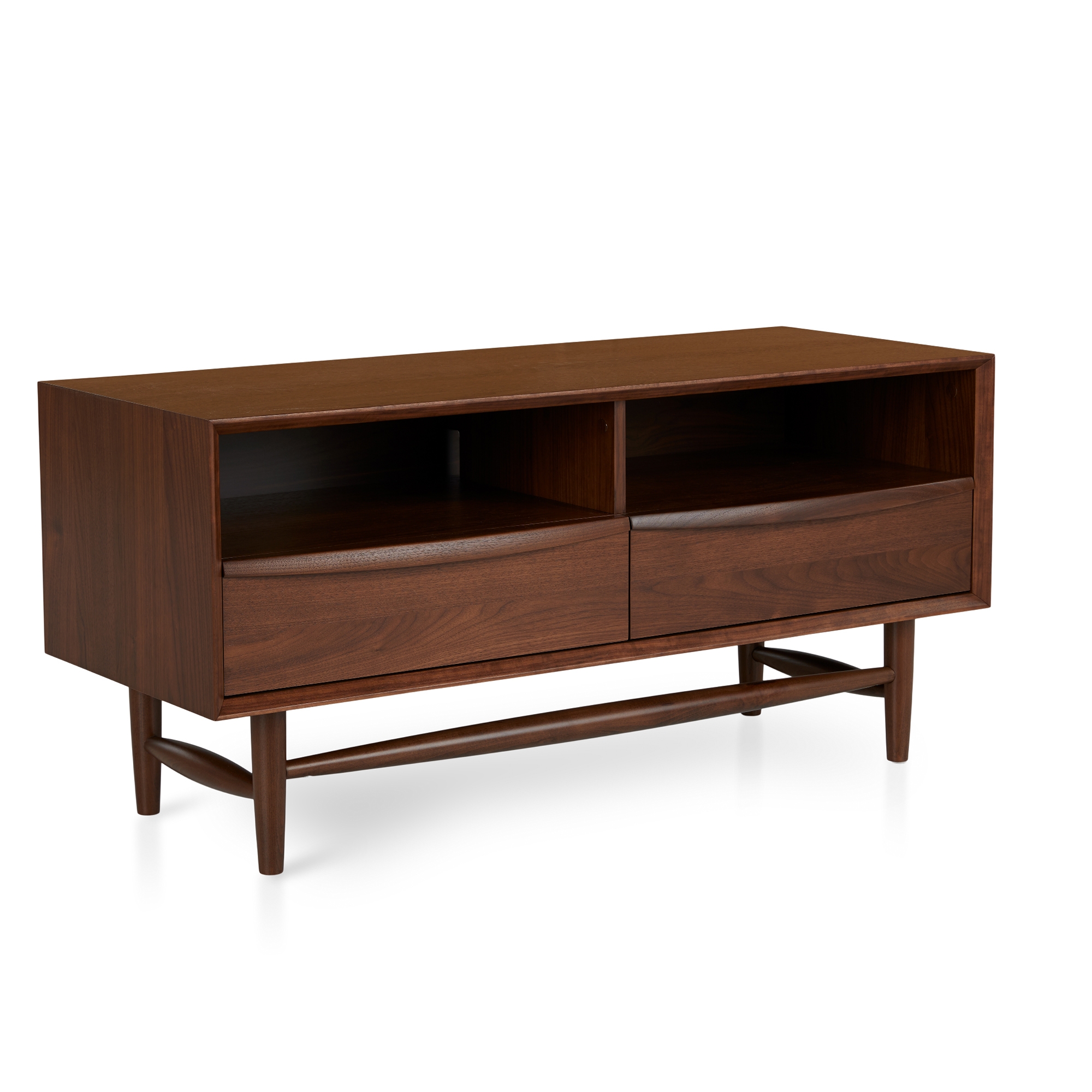 Lenia 42" Low Media Unit - Walnut - Image 1