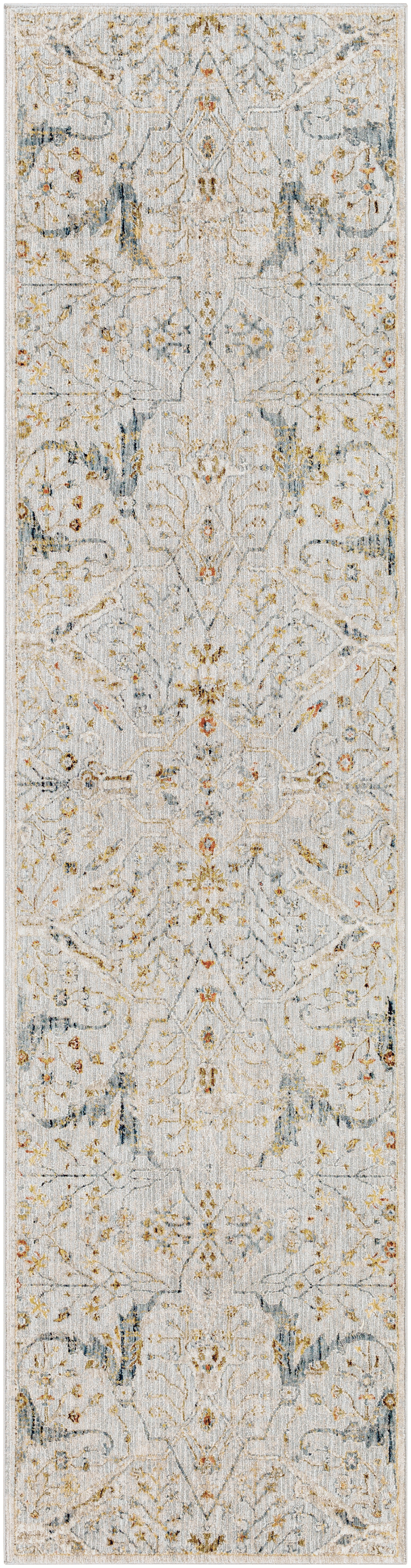 Reina Beige Indoor 2'7" x 10' Machine Woven Rug - Image 0