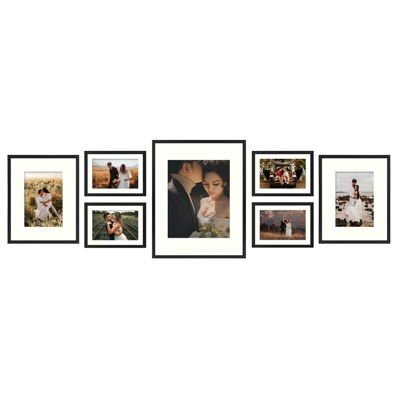 Spears 7 Piece Matte Wood Gallery Wall Frame Set - Image 0