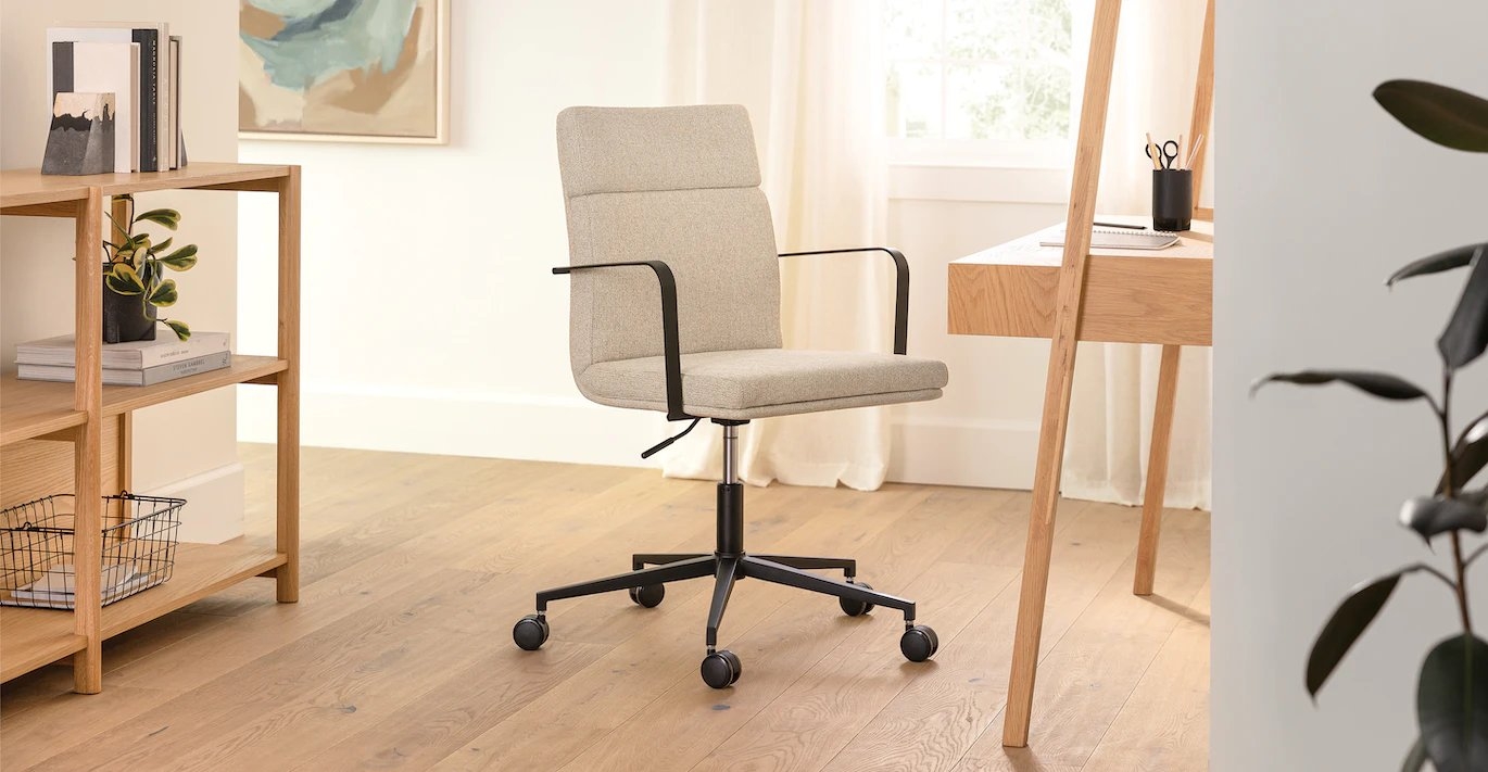 Gerven Office Chair - Cobblestone Ivory - Image 0