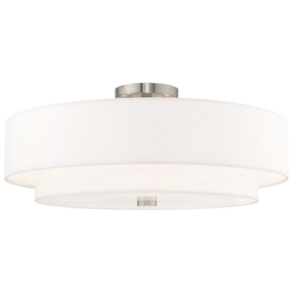 Maureen Double Shade Semi Flushmount - Image 0