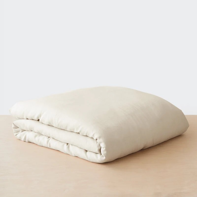 The Citizenry Stonewashed Linen Duvet Cover | Full/Queen | Duvet Only | Ivory - Image 3