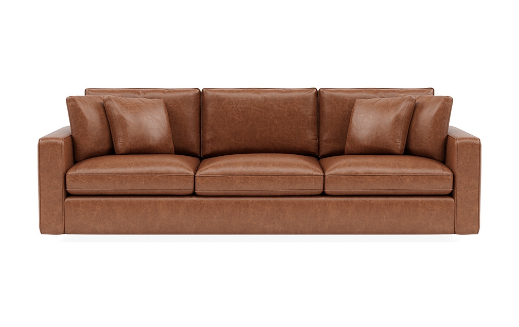 James Leather 3-Seat Sofa - Image 0