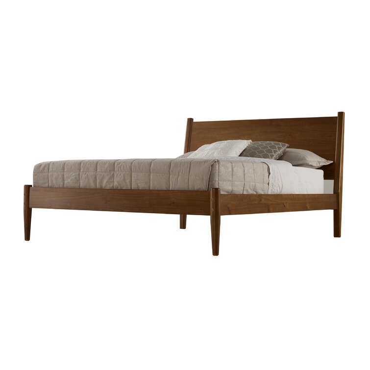 Grady Solid Wood Platform Bed / Queen /Castanho - Image 1