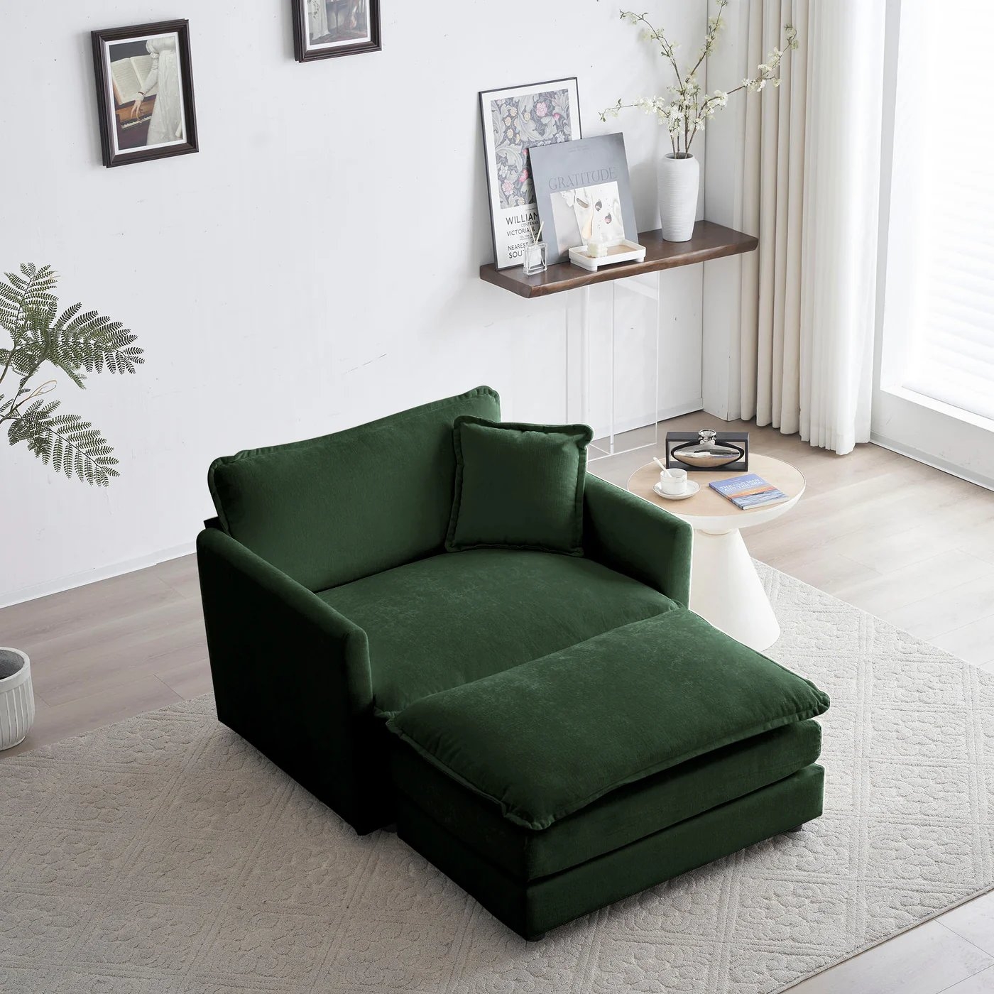 Contour & Co. | Chenille Cloud Accent Chair Set - Image 0