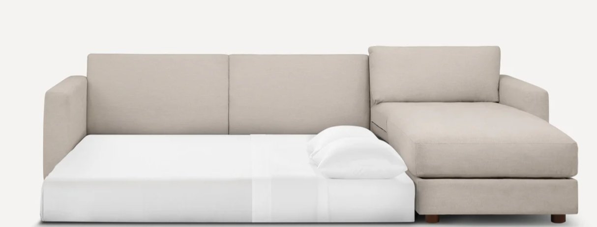 Span Sleeper Storage Sectional with Reversible Chaise - Georgia Clay - Performance Chenille - Image 3