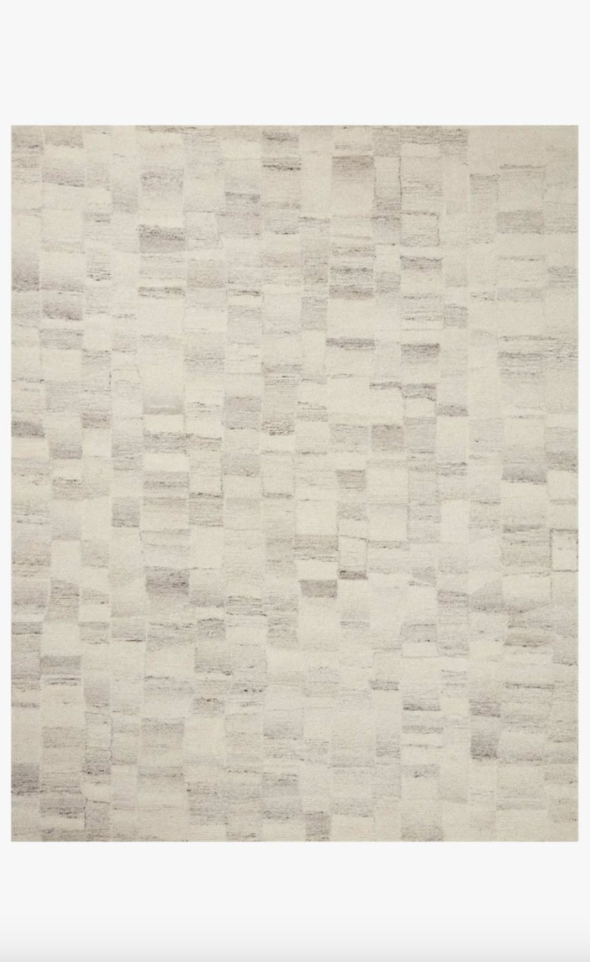 Amber Lewis x Loloi Rocky Ivory / Silver Area Rug - Image 0