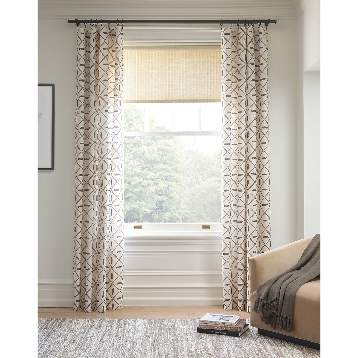 Tatum Ivory Curtain Panel - Image 2