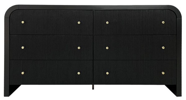 Liabella 6 Drawer Curved Dresser - Image 0
