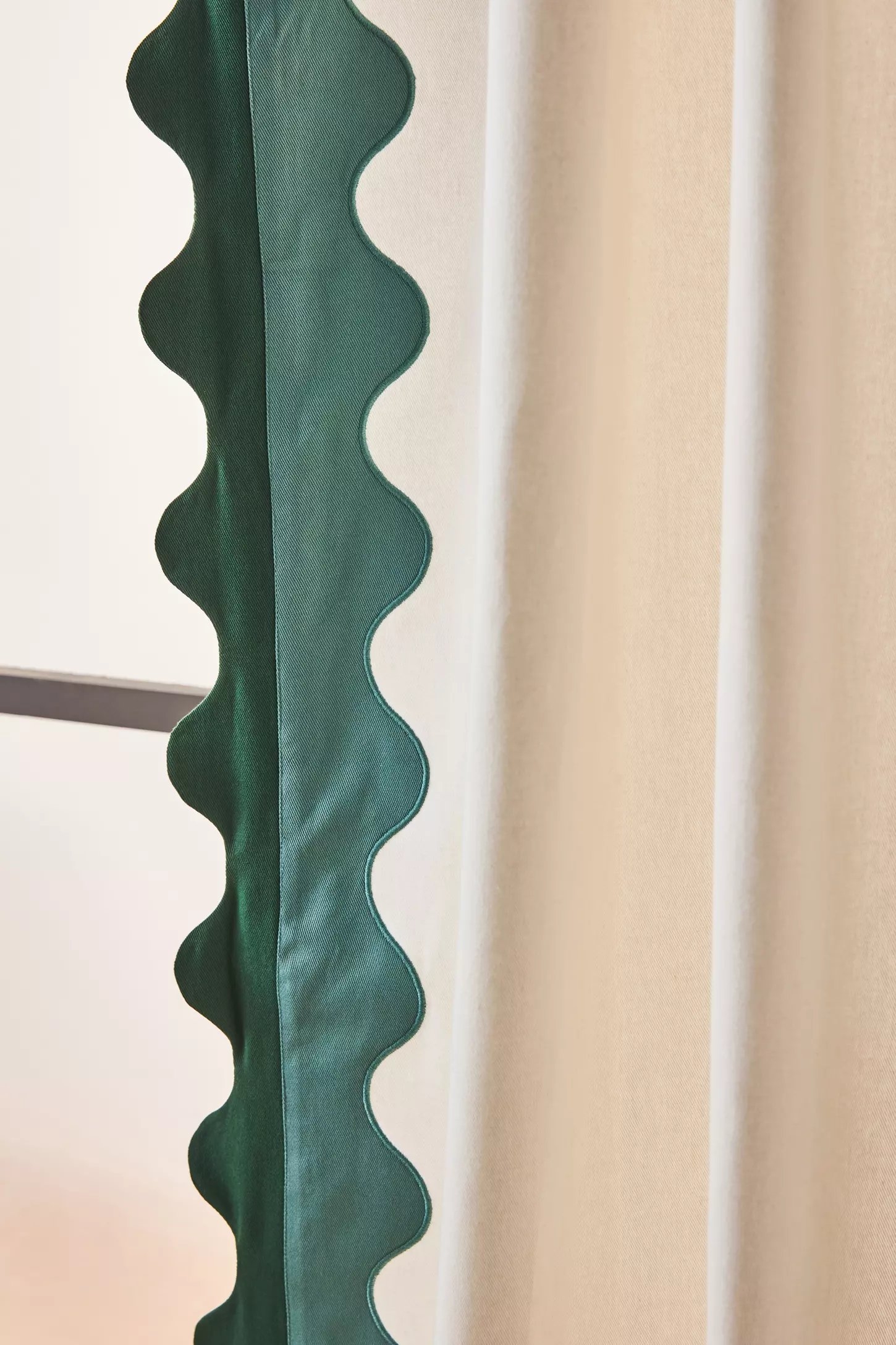 Maeve Scalloped Cotton Curtain - Image 2