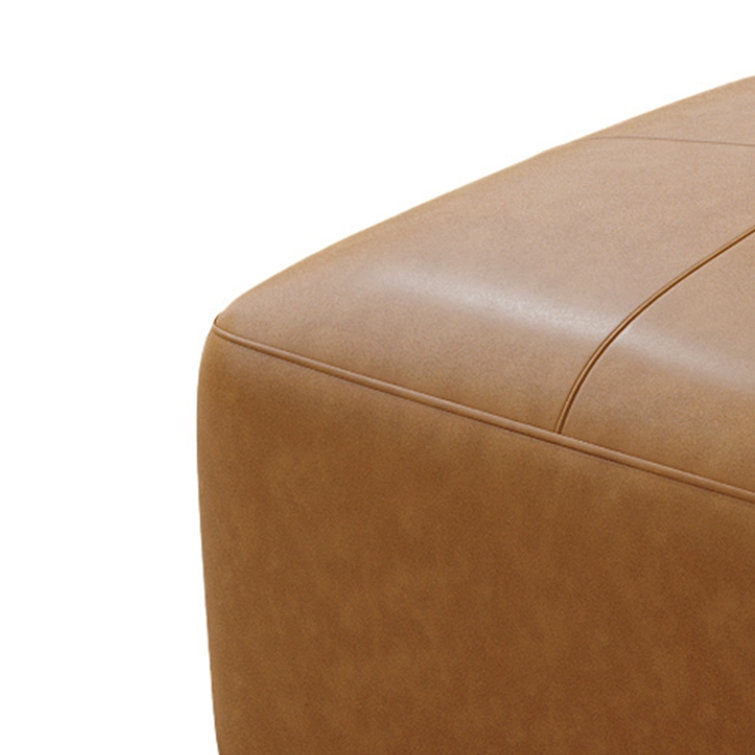 Hustle Leather Ottoman - Image 2
