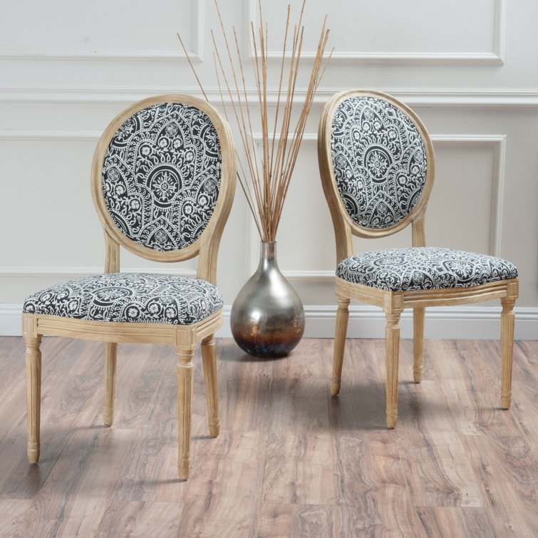 Jair Upholstered King Louis Back Side Chair (Set of 2) - Image 0