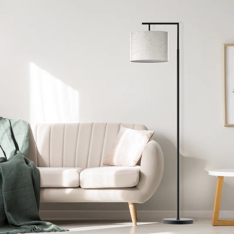 leyville 64'' Arched/Arc Floor Lamp Set with Outlet - Image 0