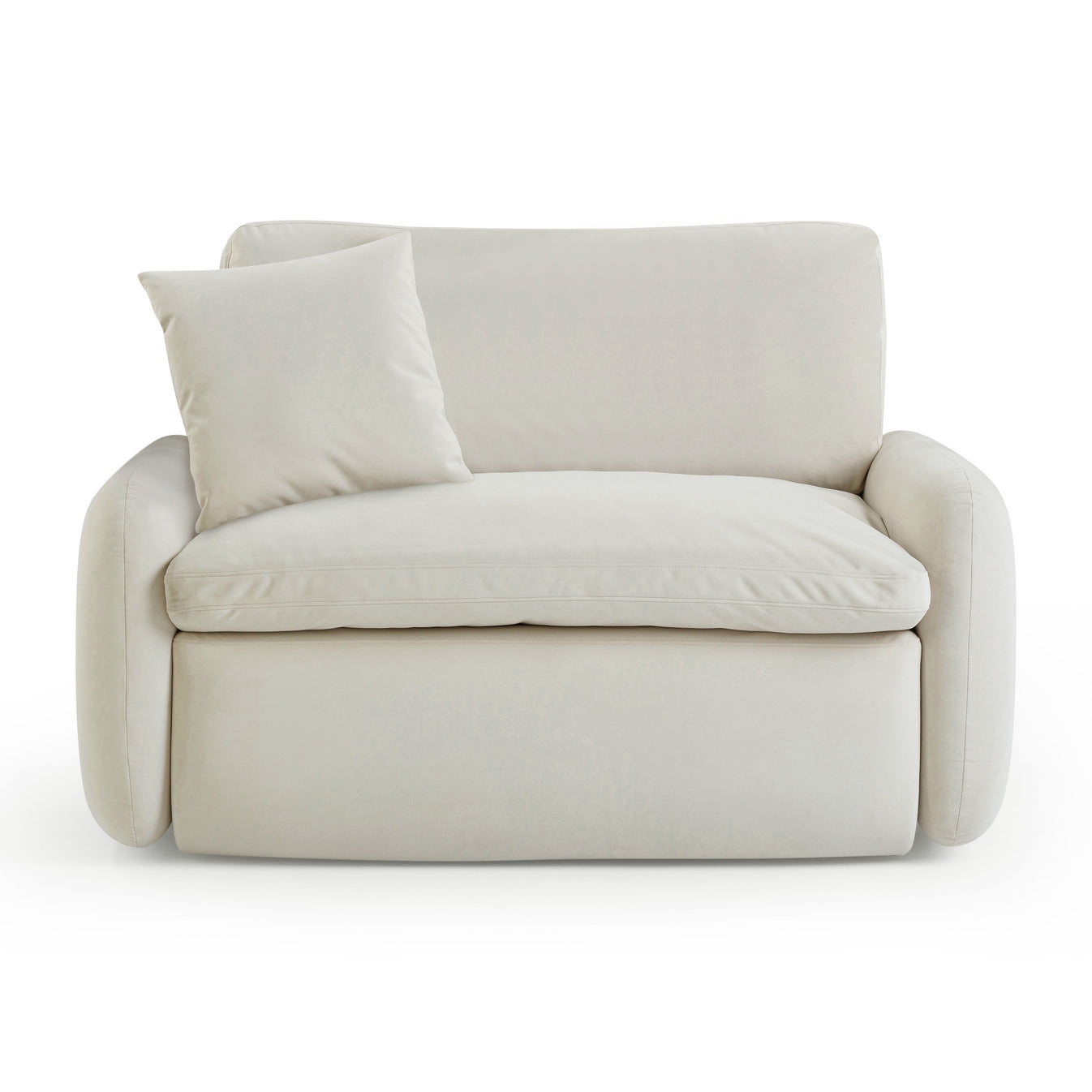 Rachelle Cream Velvet Lounge Chair - Image 2