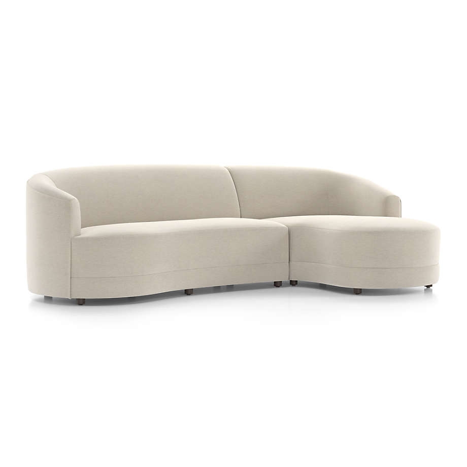 Infiniti 2-Piece Curve Back Sectional Sofa - Image 1