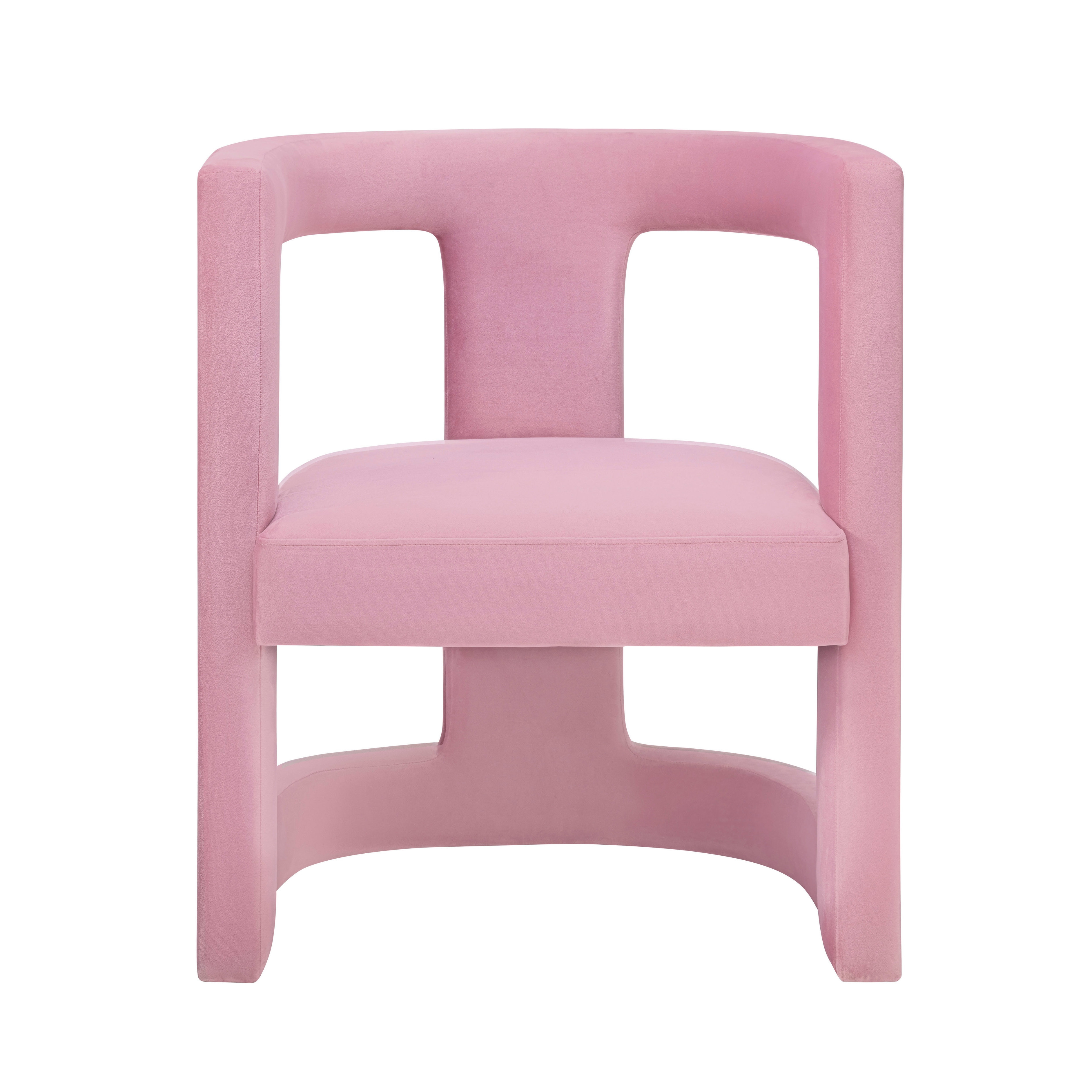 Ada Pink Velvet Chair - Image 2
