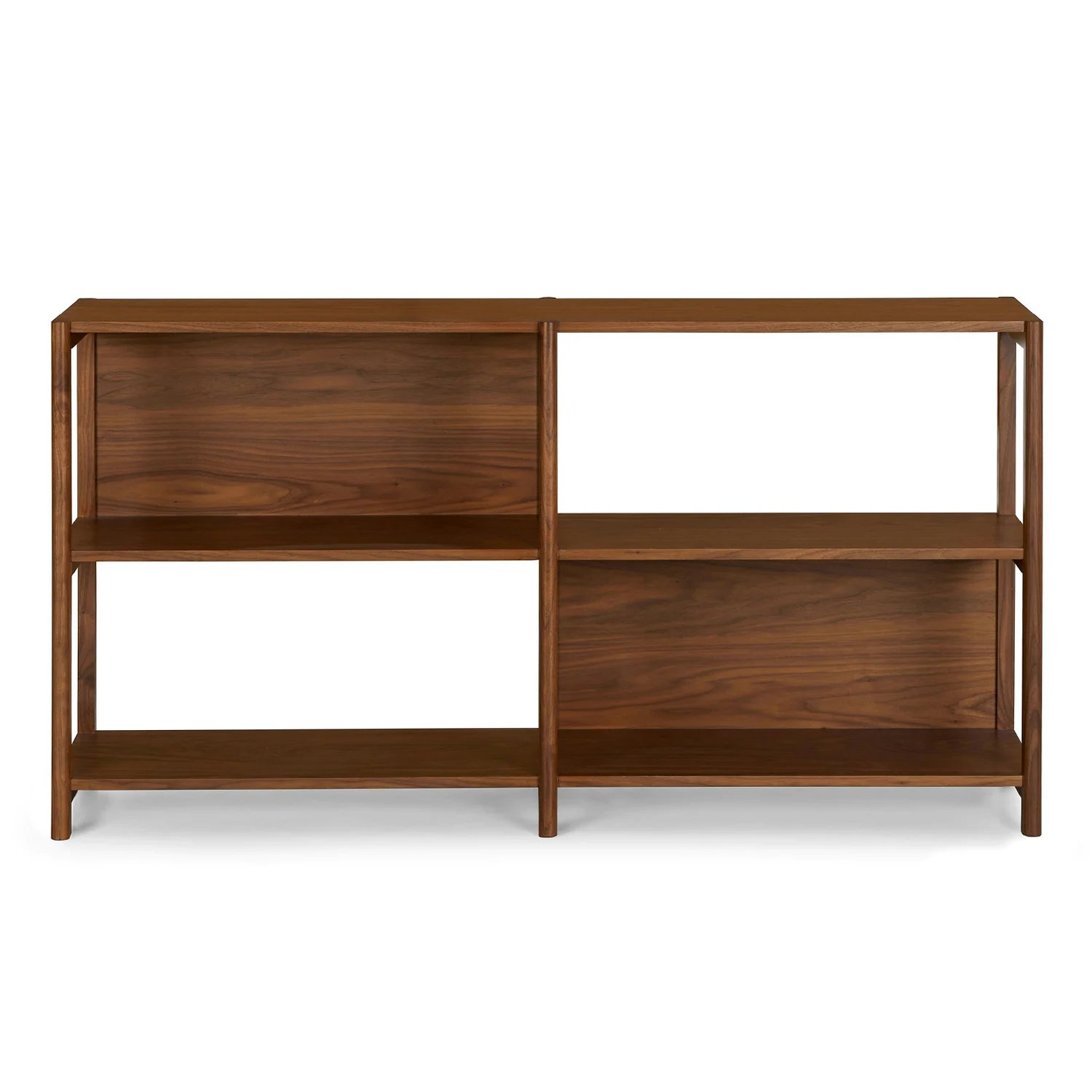 Mysen 64" Shelving Unit, Short - Walnut - Image 0