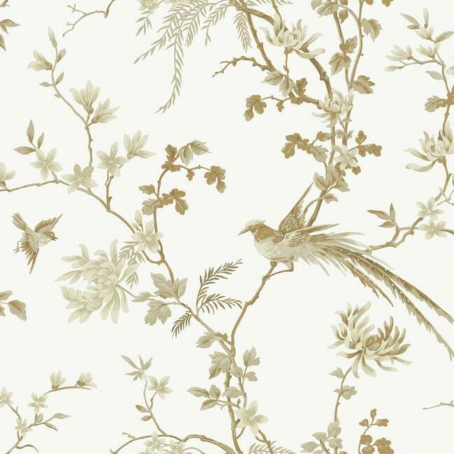 Bird And Blossom Chinoserie Wallpaper - Image 0