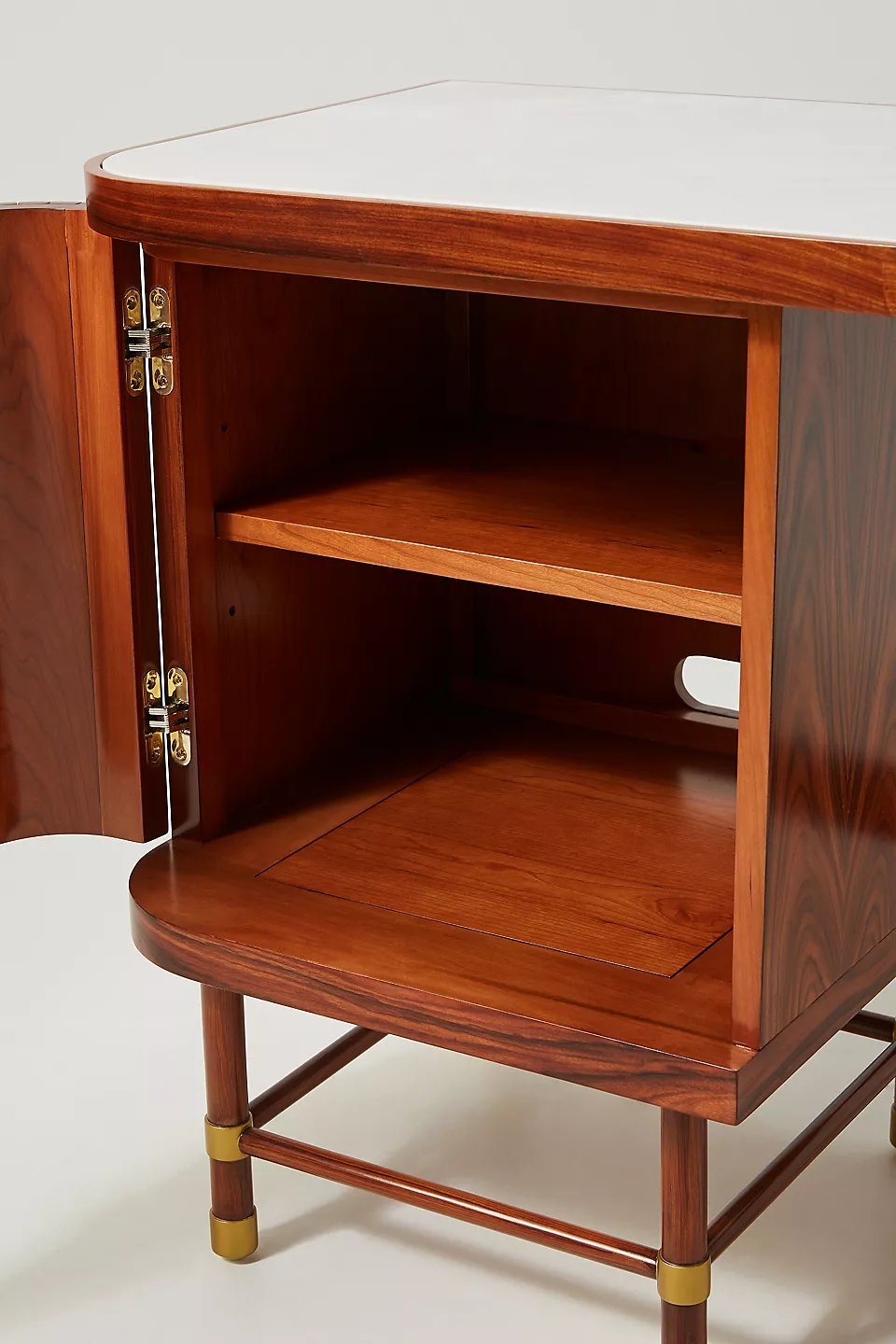 Deluxe Tamboured Desk By Tracey Boyd in Brown - Image 3