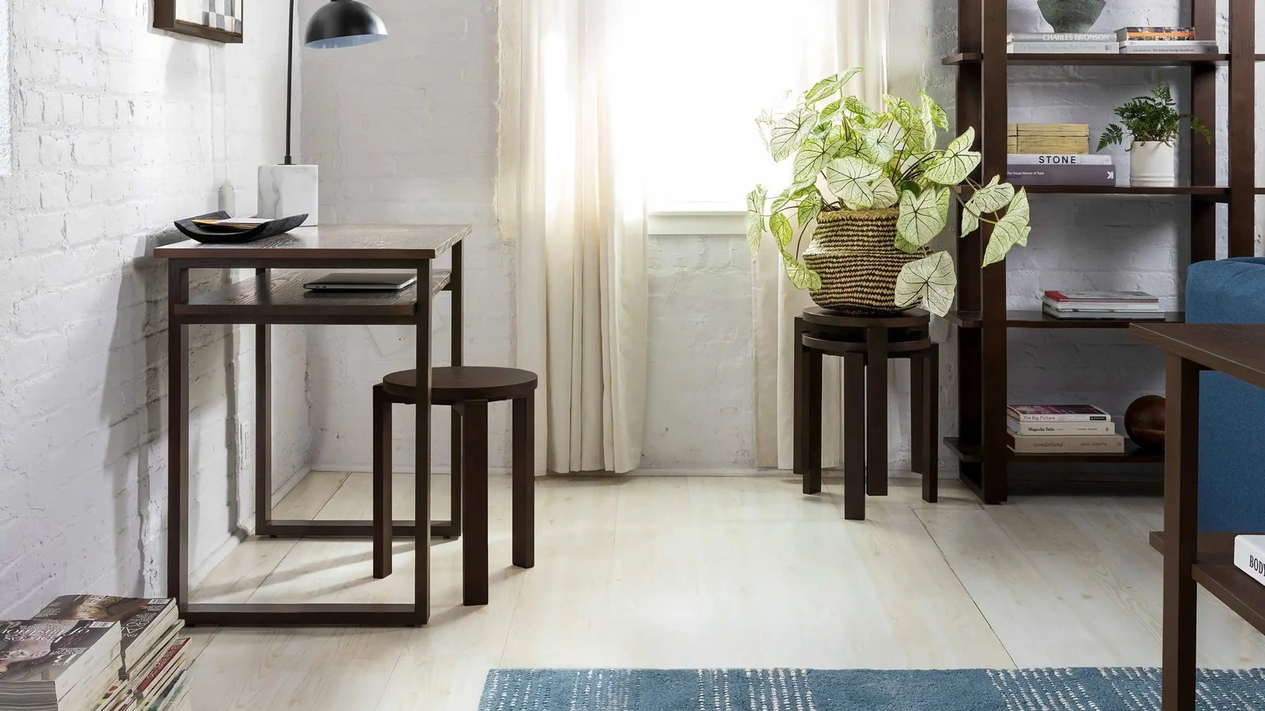 Index Stool - Walnut - Wood - Image 7