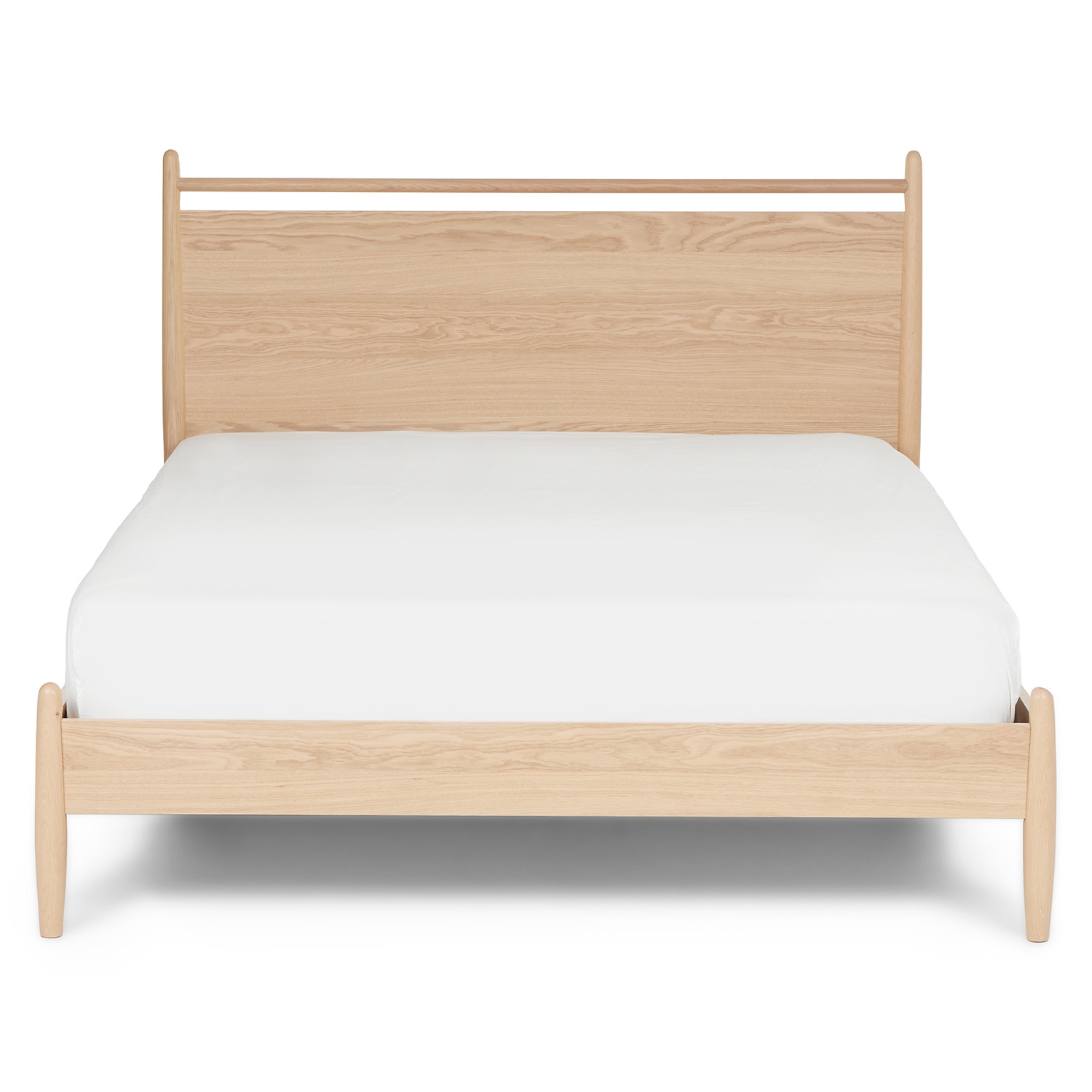 Lenia Queen Panel Bed - White Oak - Image 0