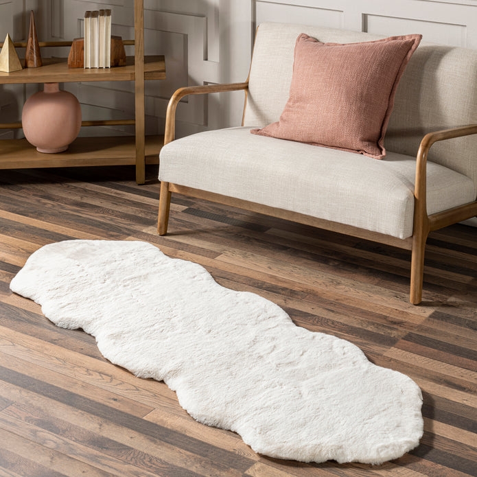 Eline Faux Sheepskin Machine Washable Area Rug - Image 0