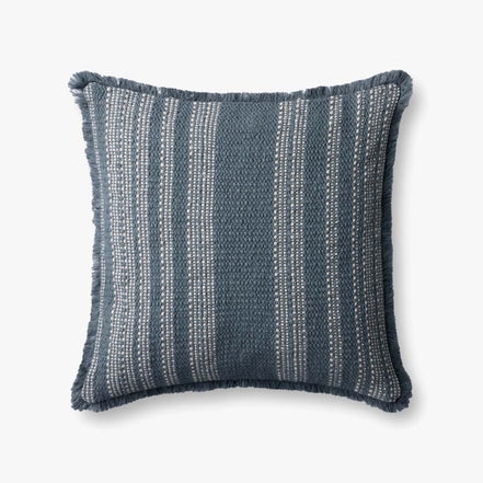 Pll0131 Blue / Ivory Pillow - Image 0