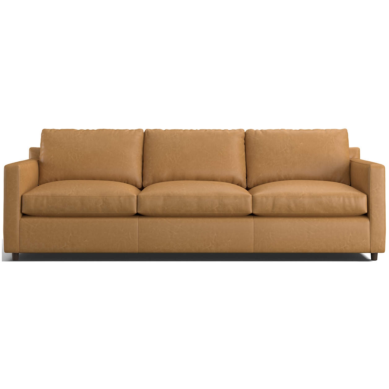Axis 3-Seat 88" Leather Queen Sleeper Sofa - Image 0