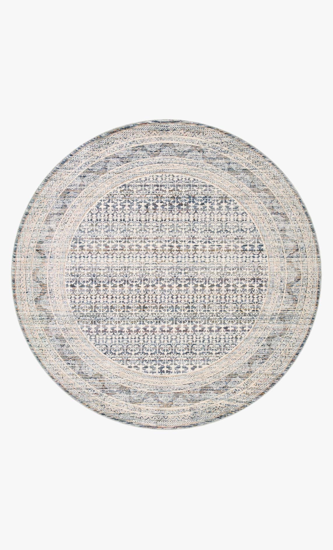 ZUMA RUG - OCEAN / MULTI 5'-3" x 5'-3" Round - Image 0