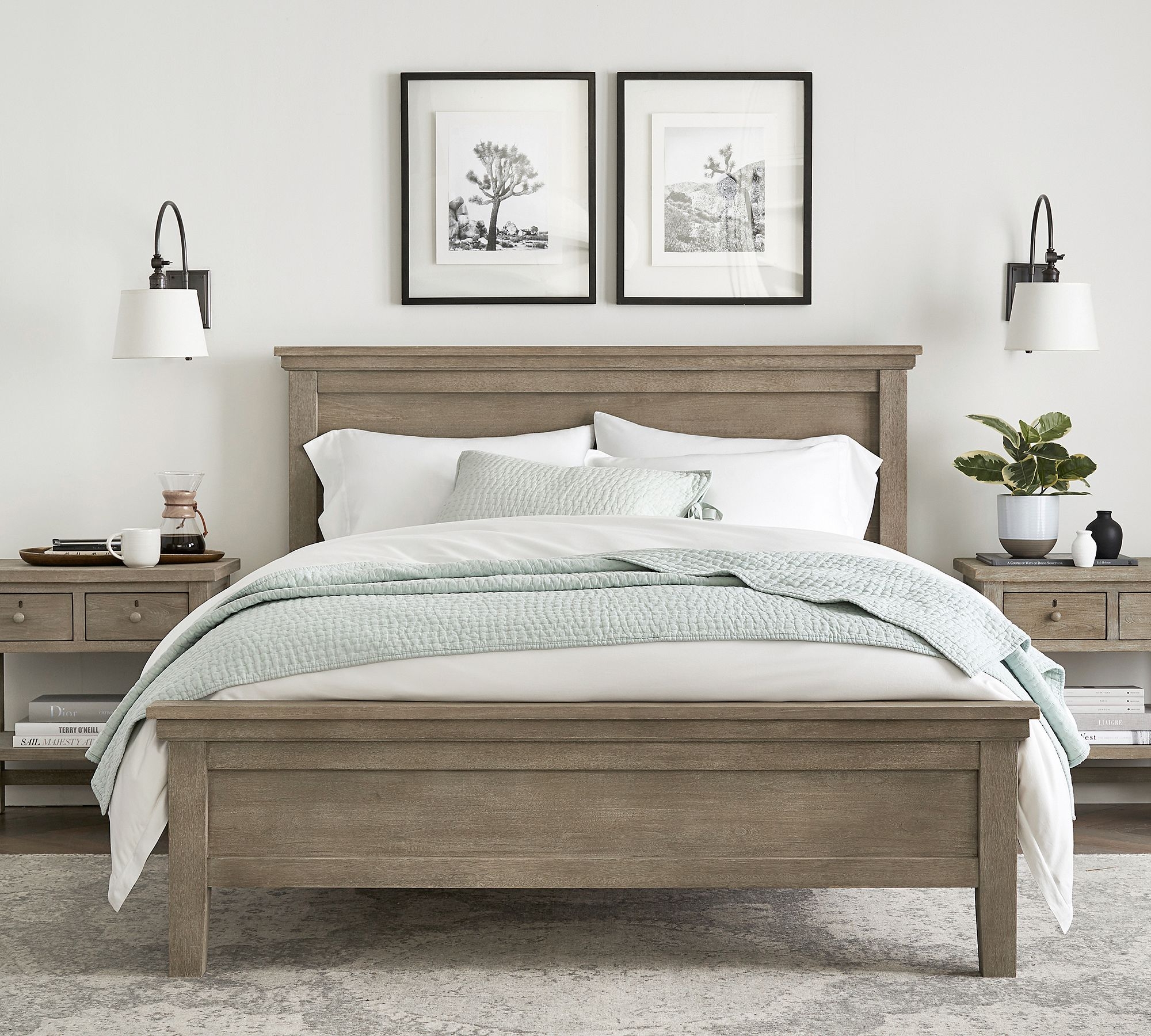 Farmhouse Bed, Queen, Gray Wash - Image 1