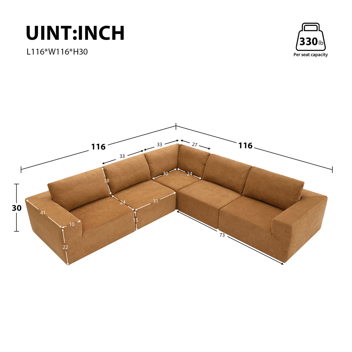 Contour & Co. | Modular L-Shaped Sectional Sofa - Image 2