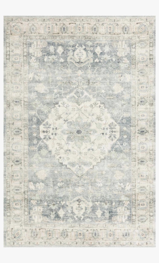 Rosette ROS-07 Denim / Fog 2'-6" x 7'-6" - Image 0