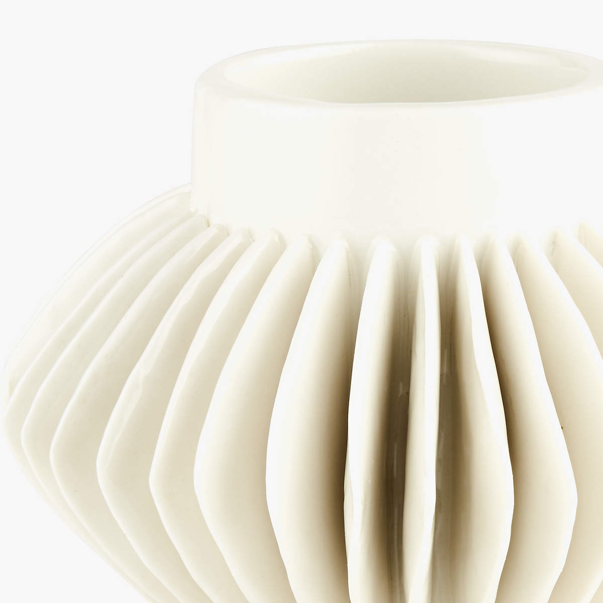 Celia White Vase - Image 1