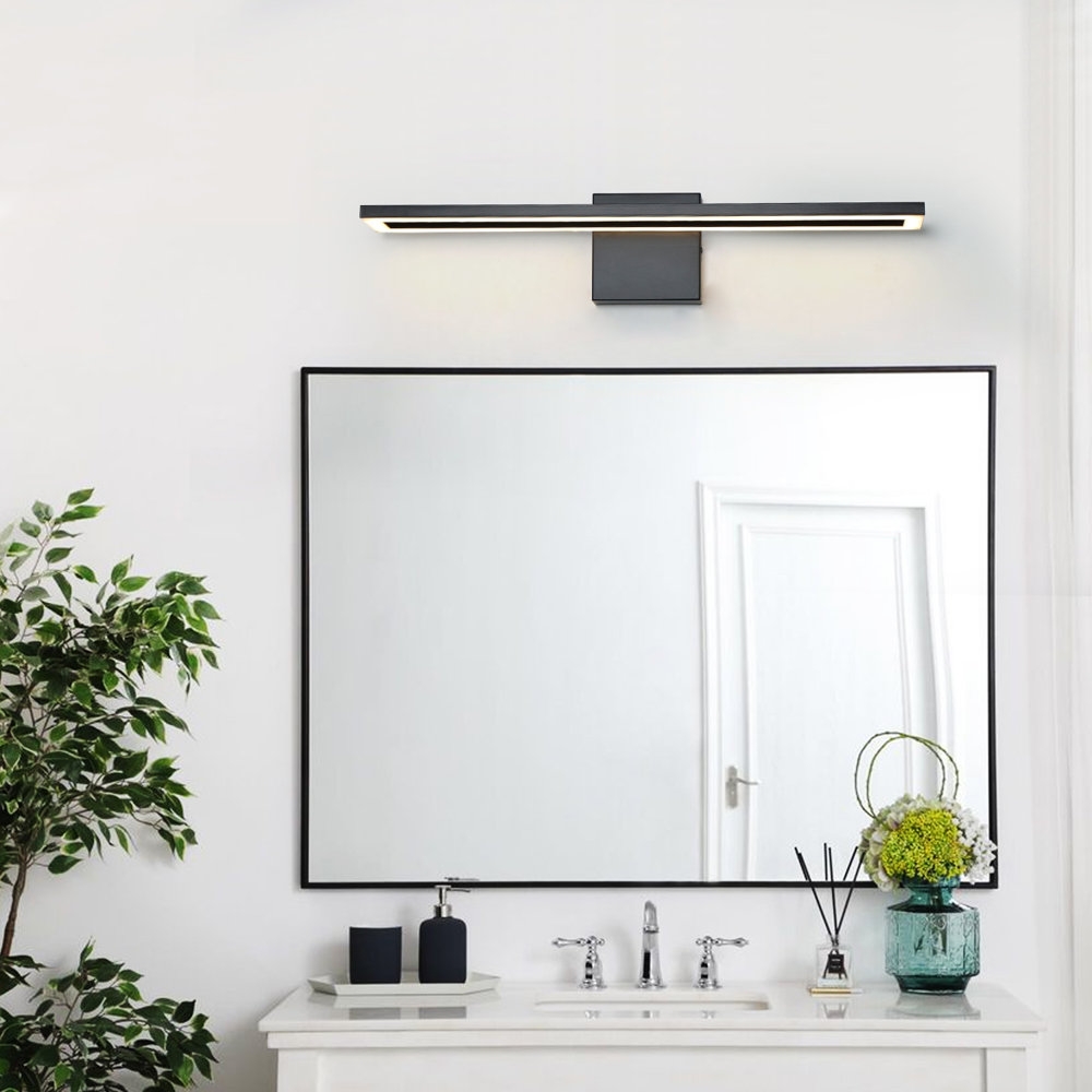 Changanbi 24 inches Dimmable Modern LED Vanity Light Black Bath Bar Picture Lighting - Image 2