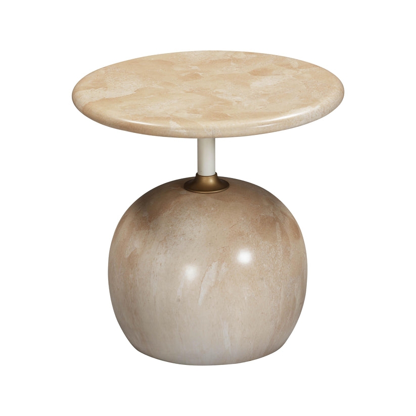 Mire Rose Faux Marble Side Table - Image 0