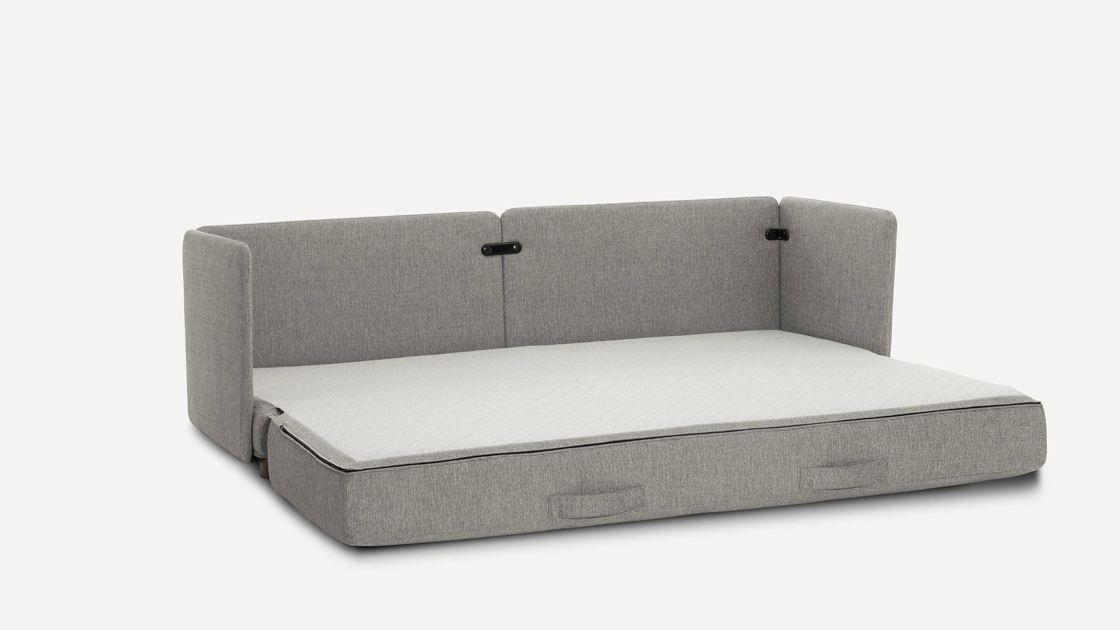 Shift Sleeper Sofa - Stone Grey - Performance Basketweave - Image 1