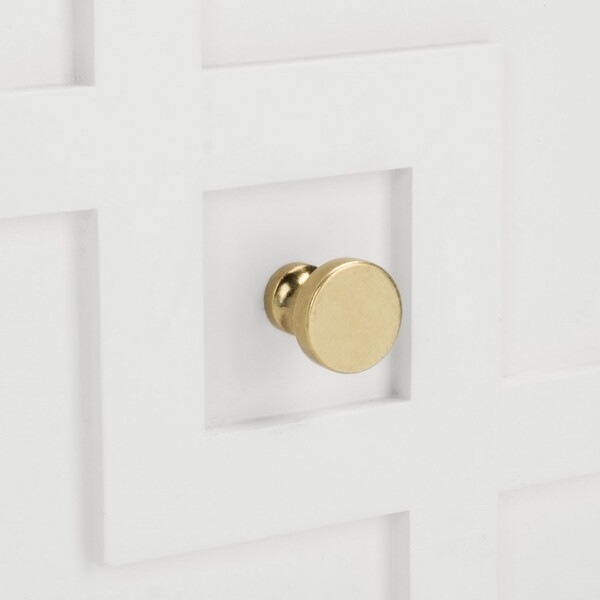 Luiza 2 Drawer Nightstand - White / Gold - Safavieh - Image 4