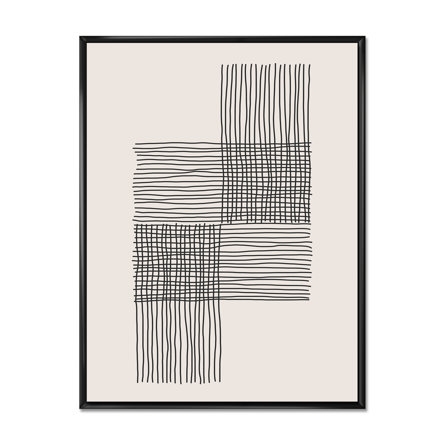 Minimal Geometric Compostions of Elementary Forms XIX - Print on Canvas - Image 0