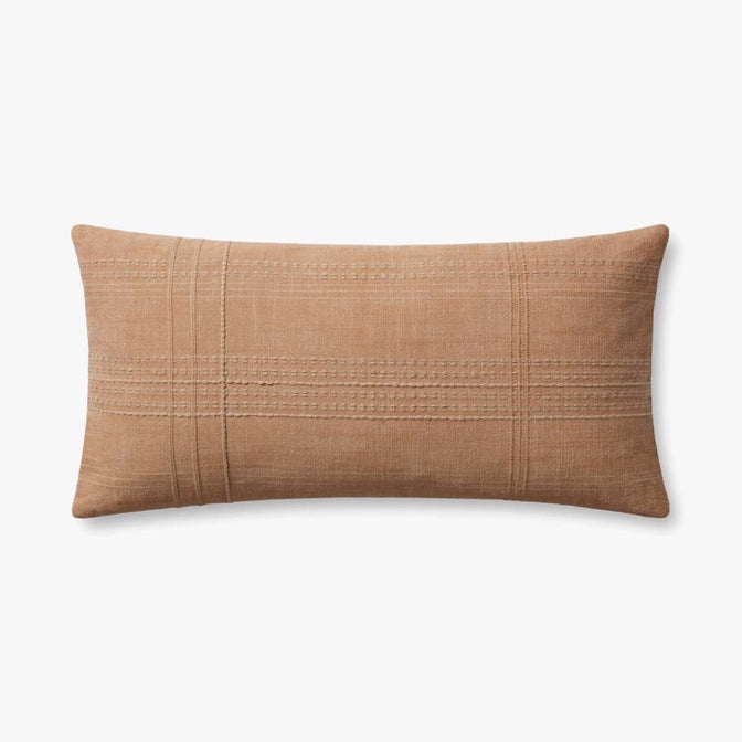 Magnolia Home by Joanna Gaines x Loloi Jordan Terracotta 12" x 27" Cover w/Poly pillow - Image 0