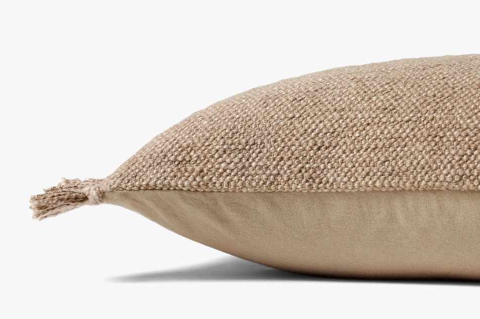 Magnolia Home by Joanna Gaines x Loloi Jett Beige 22'' x 22'' Cover w/Poly - Image 2