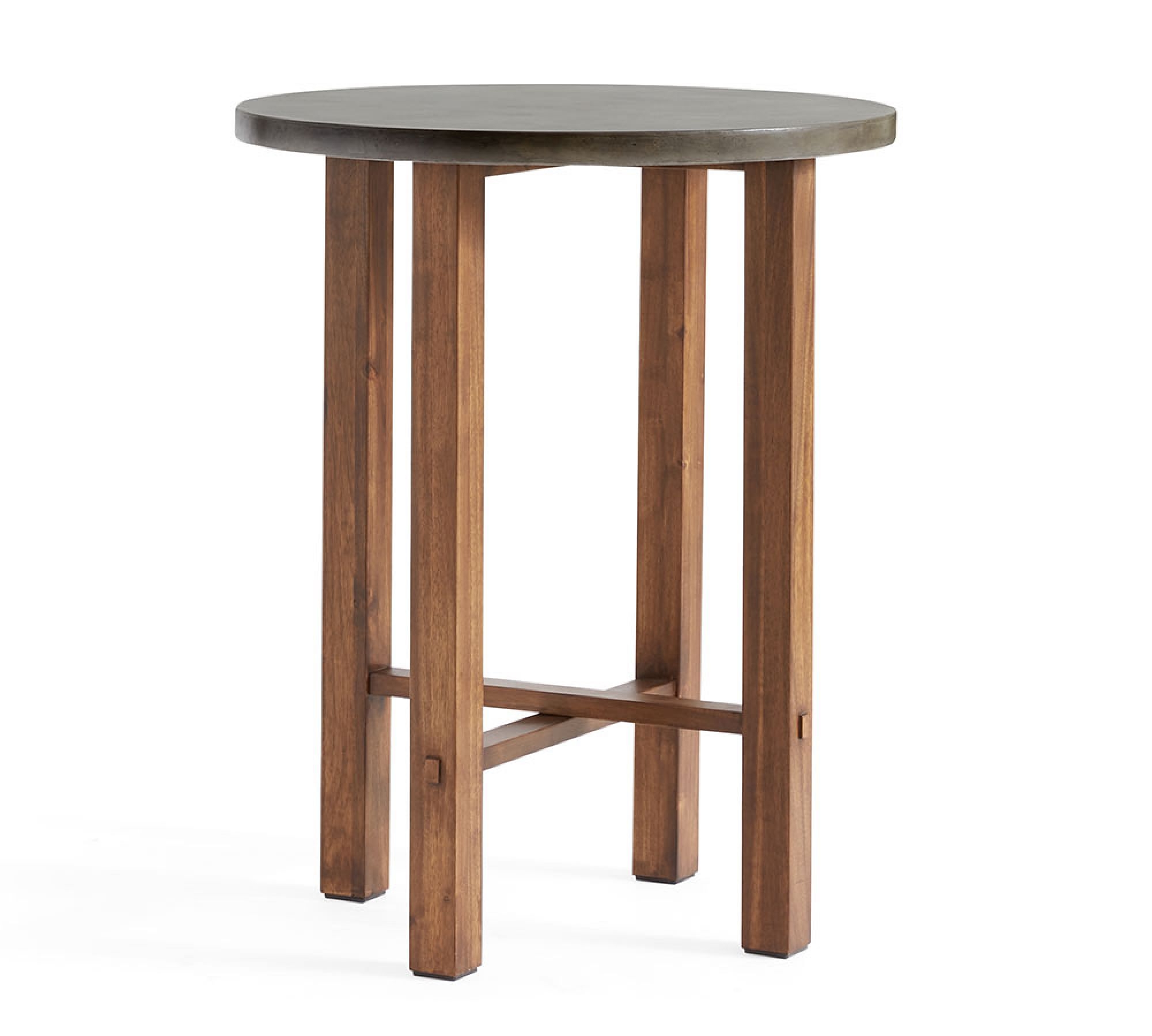 Abbott Outdoor Bar Height Table, Brown - Image 0